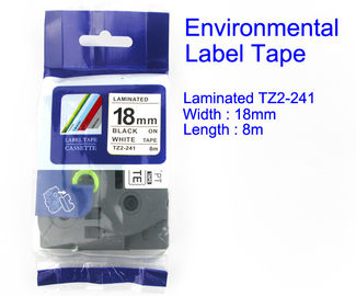 Прокатанный материал TZ2-241 ленты ярлыка и тесемки черным по белому относящий к окружающей среде