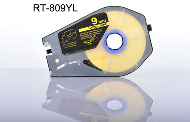 картридж ленты ярлыка 9mm совместимый желтый/белизна для принтера удостоверения личности кабеля