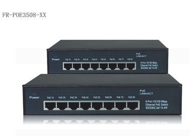 Сила 8 портов над локальными сетями переключает 10/100/1000M с IEEE 802.3af