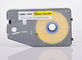 Wire Marking Label Maker Tape Laminated Industrial Customized , Yellow
