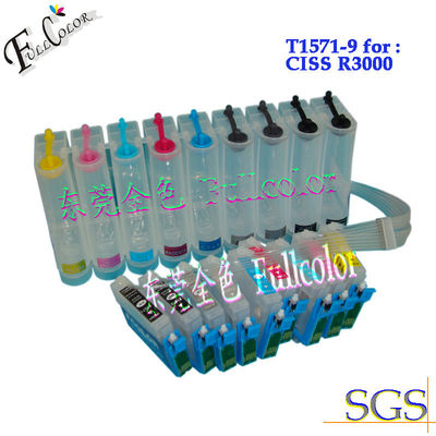 Полные чернила пигмента Refilled Epson T1571 - цветы 200ml системы снабжения 9 чернил CISS T1579 непрерывные каждый цвет