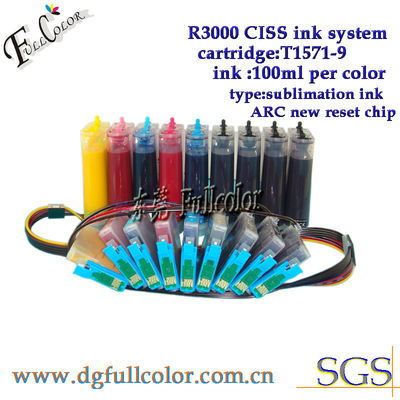 Полные чернила пигмента Refilled Epson T1571 - цветы 200ml системы снабжения 9 чернил CISS T1579 непрерывные каждый цвет