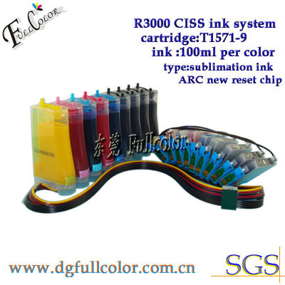 Полные чернила пигмента Refilled Epson T1571 - цветы 200ml системы снабжения 9 чернил CISS T1579 непрерывные каждый цвет