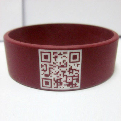 Изготовленное на заказ Multicolor браслета энергии силикона Кода QR мягко Eco-содружественное