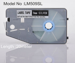 реклама ленты 20M создателя ярлыка 9mm серебряная для идентификации кабеля